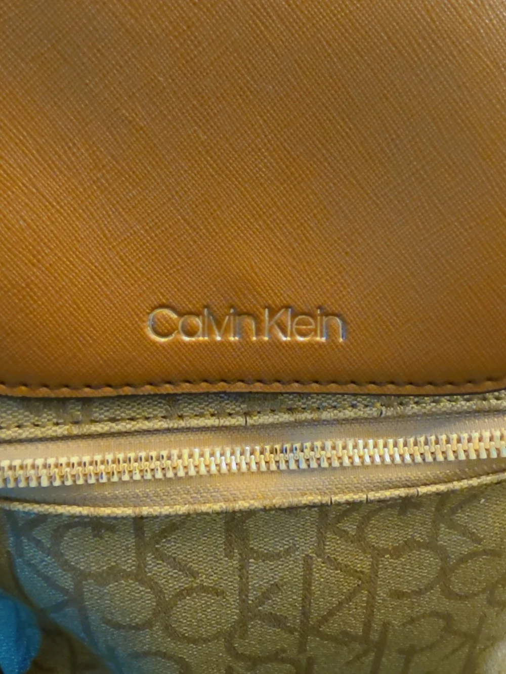 Calvin Klein Brown Logo Mini Backpack